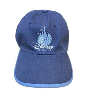 Walt Disney World Golf Hat Cap Strapback Adjustable Blue Mickey Embroidered Dad
